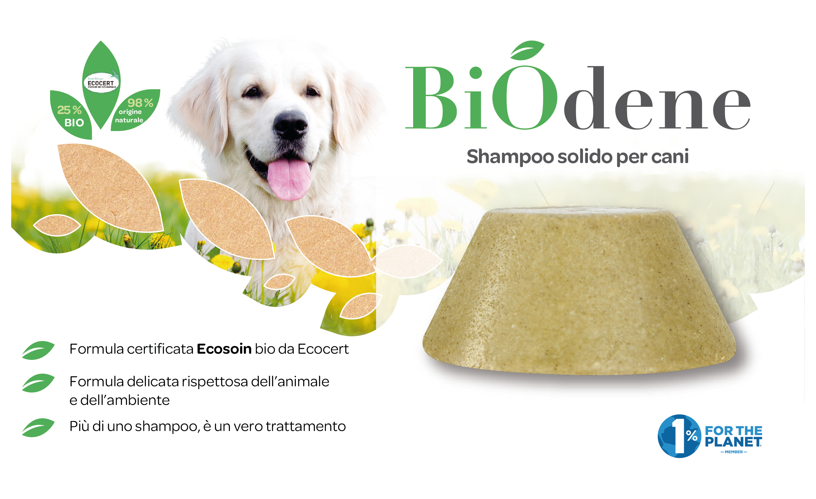 BIODENE - Shampoo solido per cani