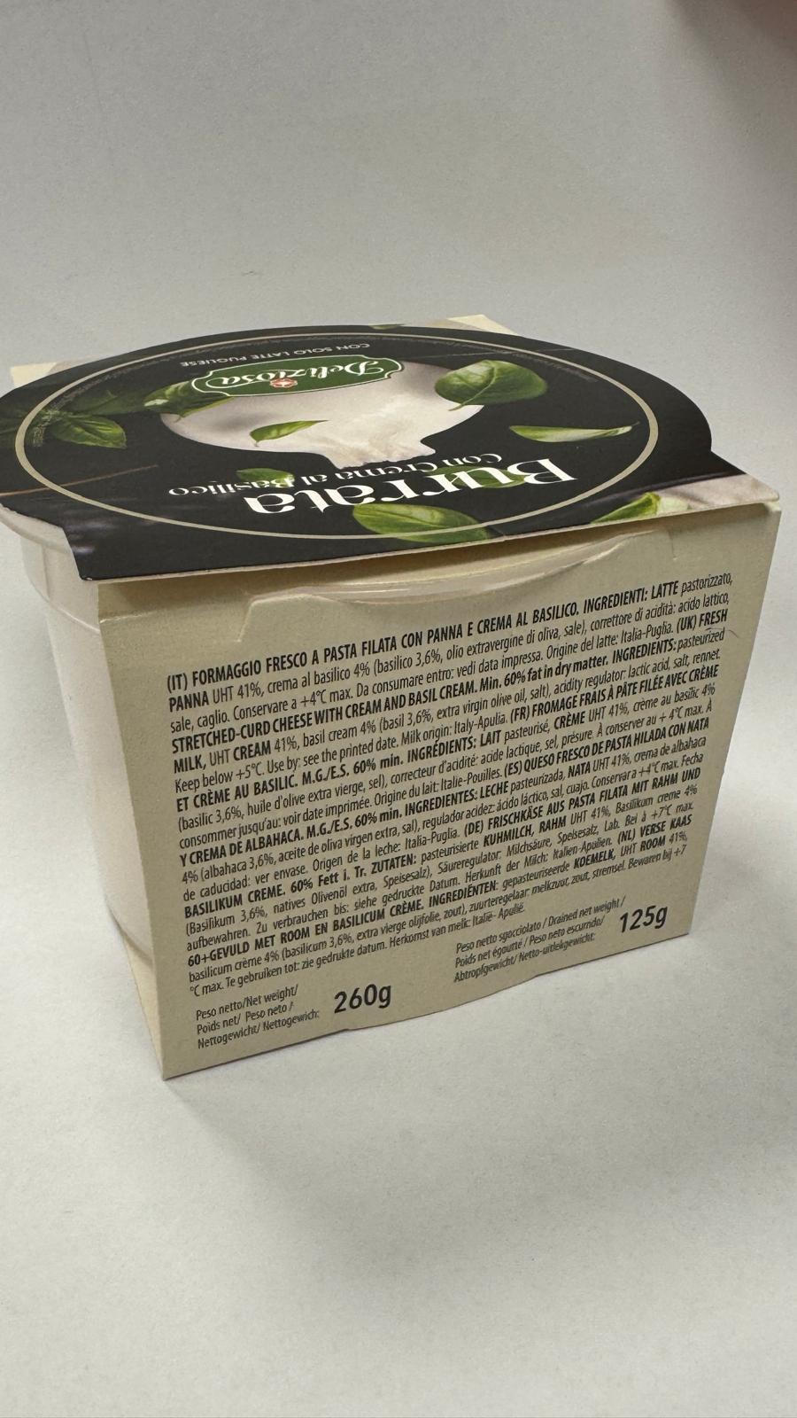 burrata al basilico