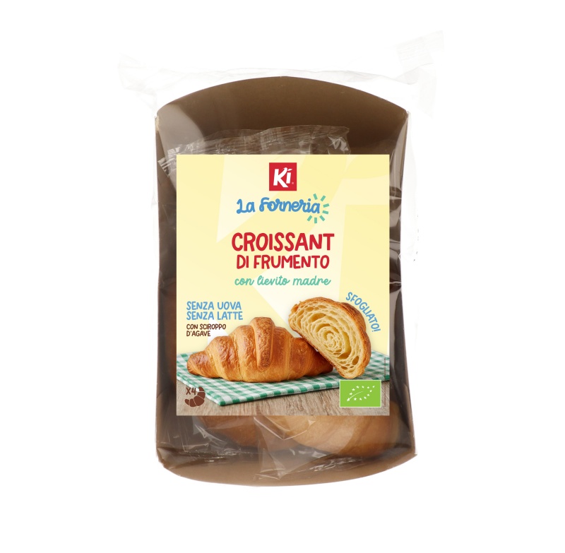 Croissant sfogliato di frumento, con lievito madre