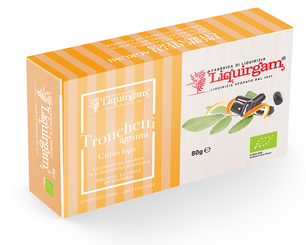 Tronchetti - Liquirizia pura biologica agli agrumi