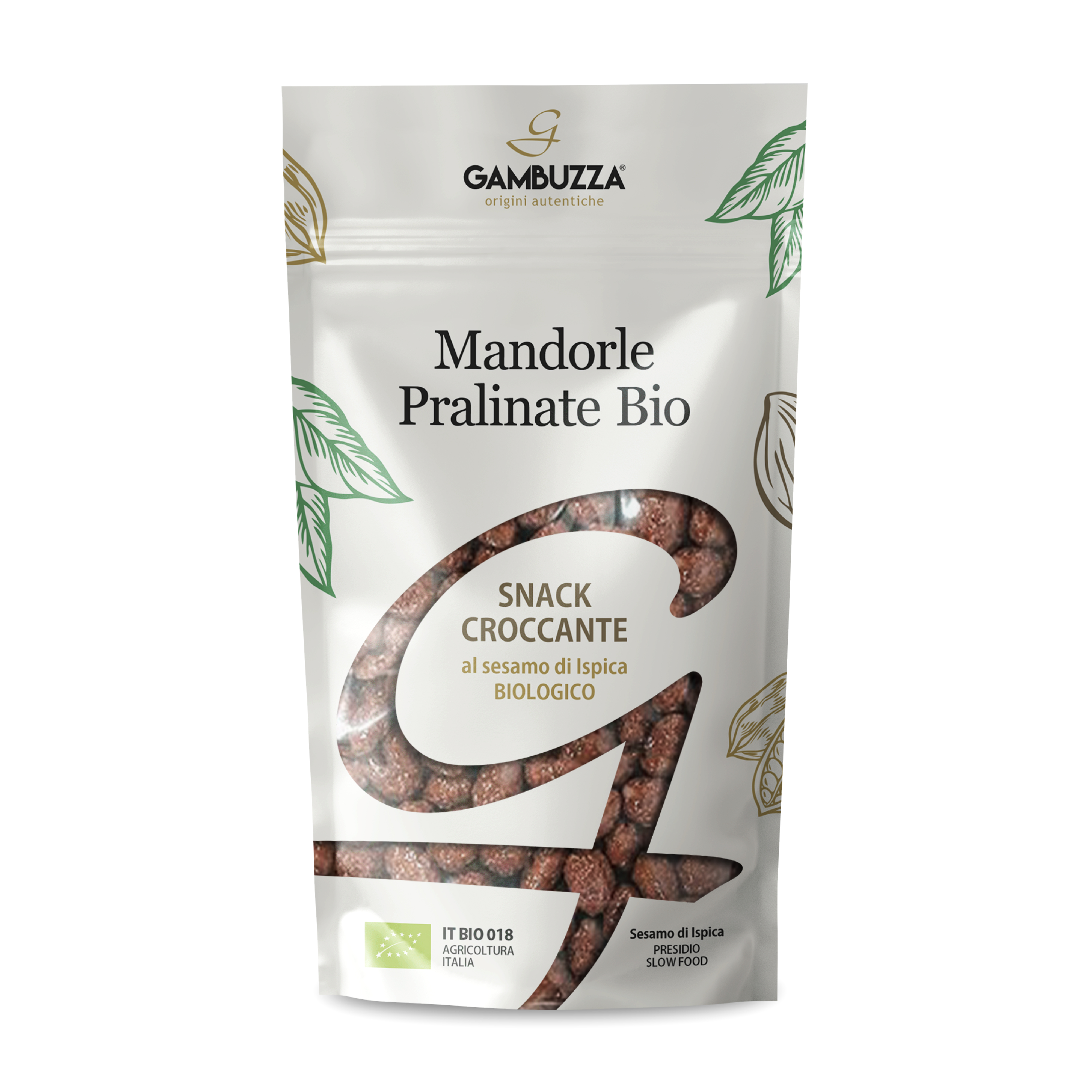 Mandorle pralinate al sesamo