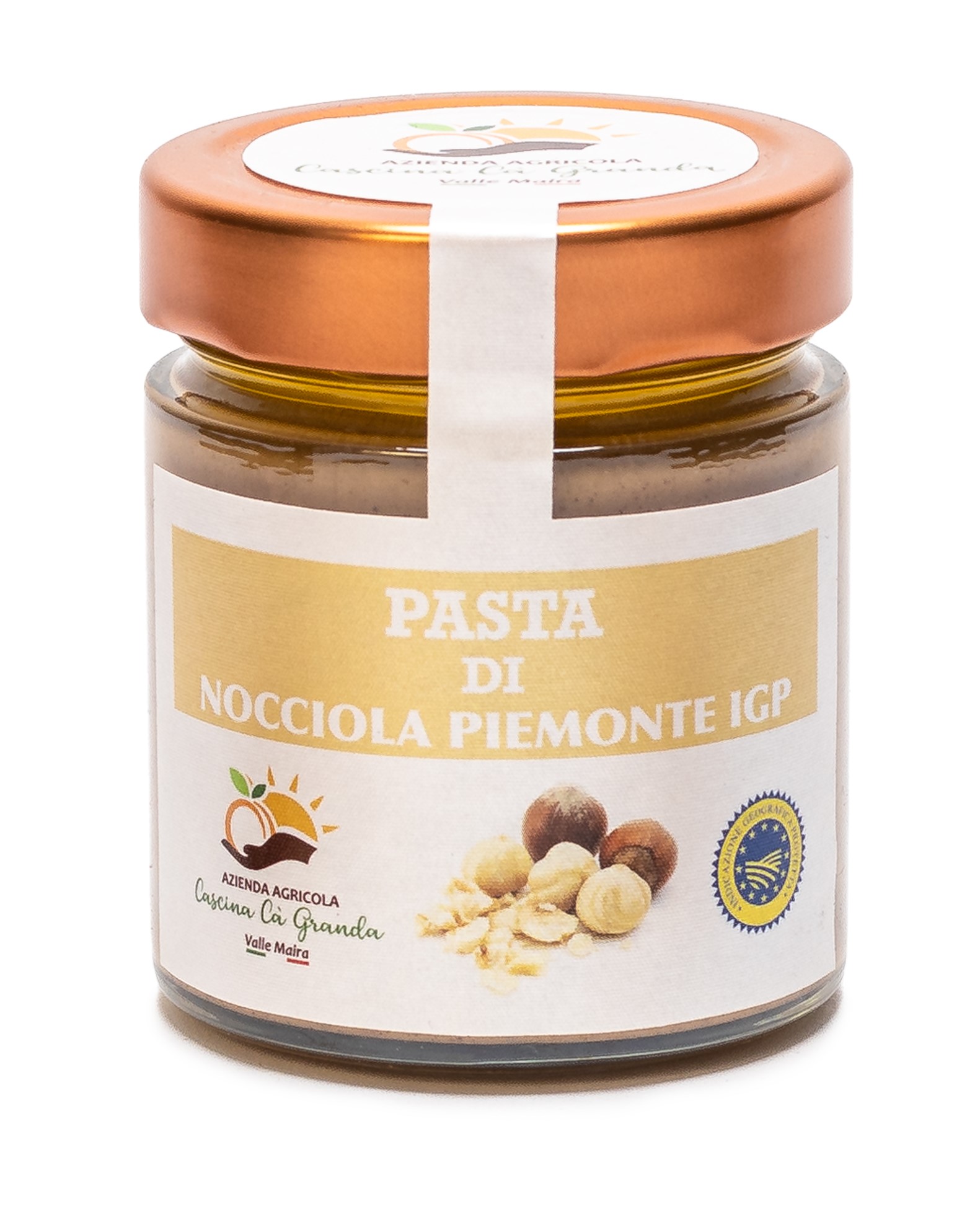 Pasta di nocciole al 100% Nocciole Piemonte IGP. 0% Compromessi.